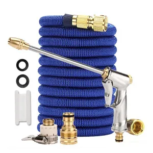 Expandable Garden Hose with High Pressure for Watering the Plants, Flowers, Washing the House, Car, Yard