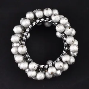 Expandable Silver Ball Bracelet