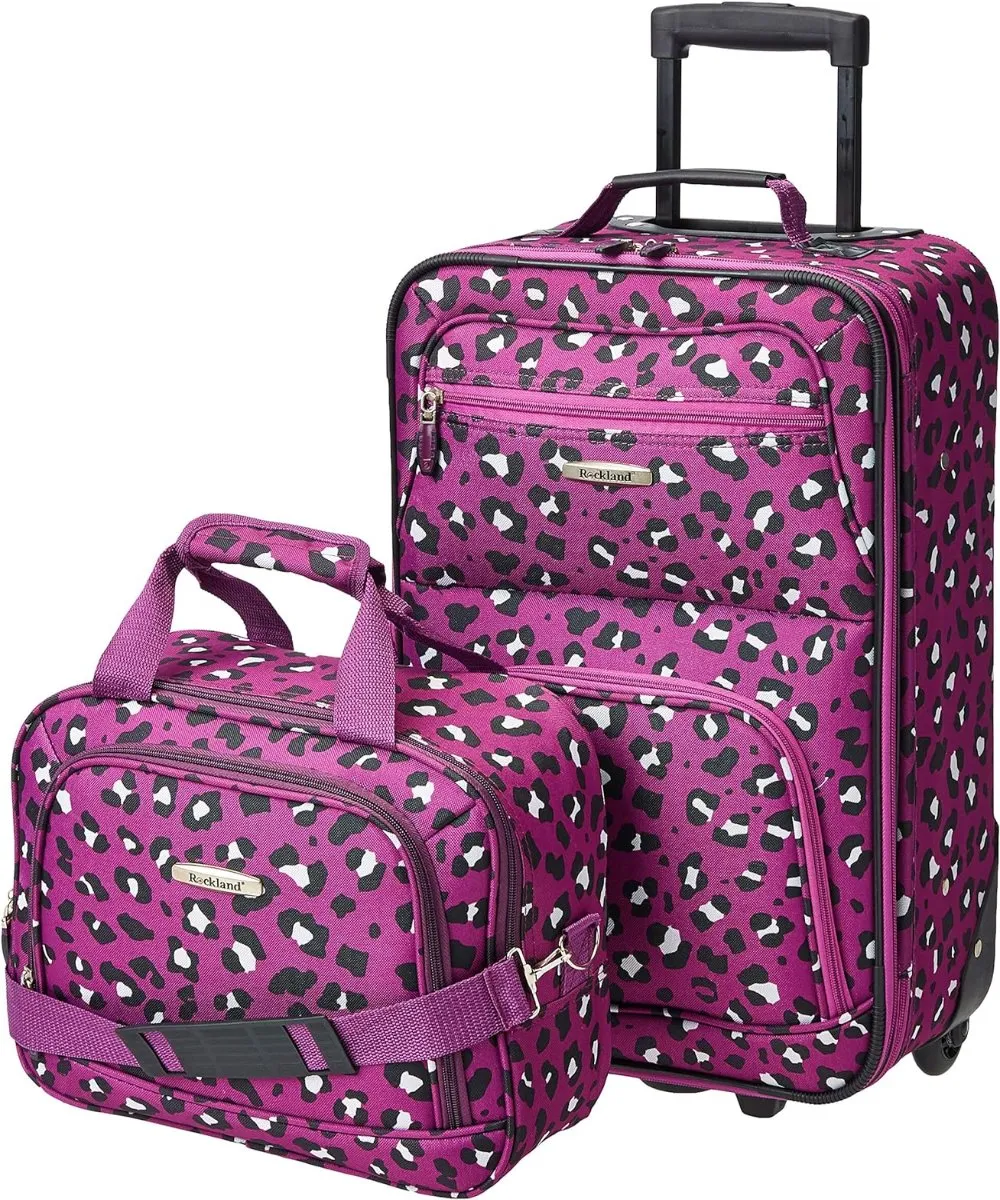 Fashion Soft-side Upright Luggage 2-Piece 14" and 19" Set