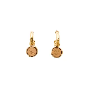 Fendi Karligraphy Drop Earrings - '10s