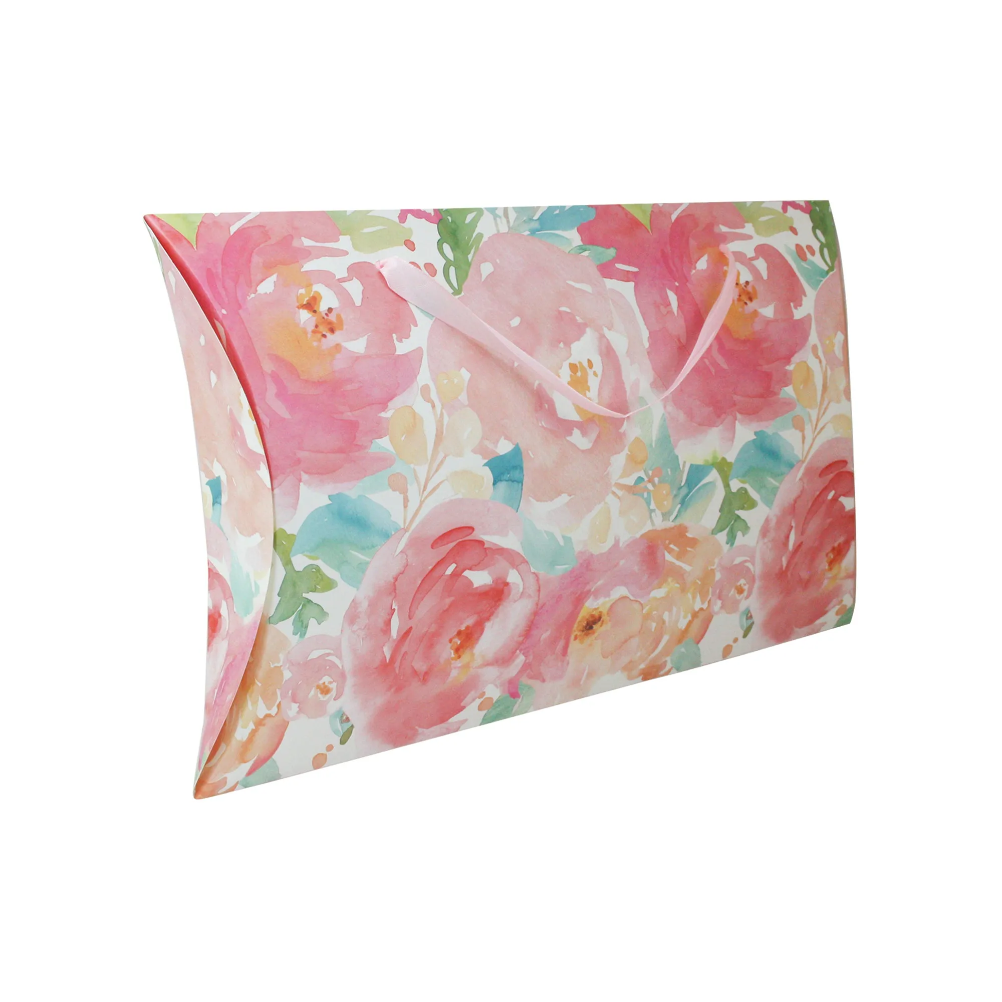 Floral Pillow Gift Bag - Set Of 4 (Assorted Colours)