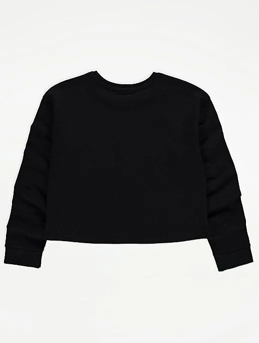 George Girls Friends TV Show Black Cropped Sweatshirt