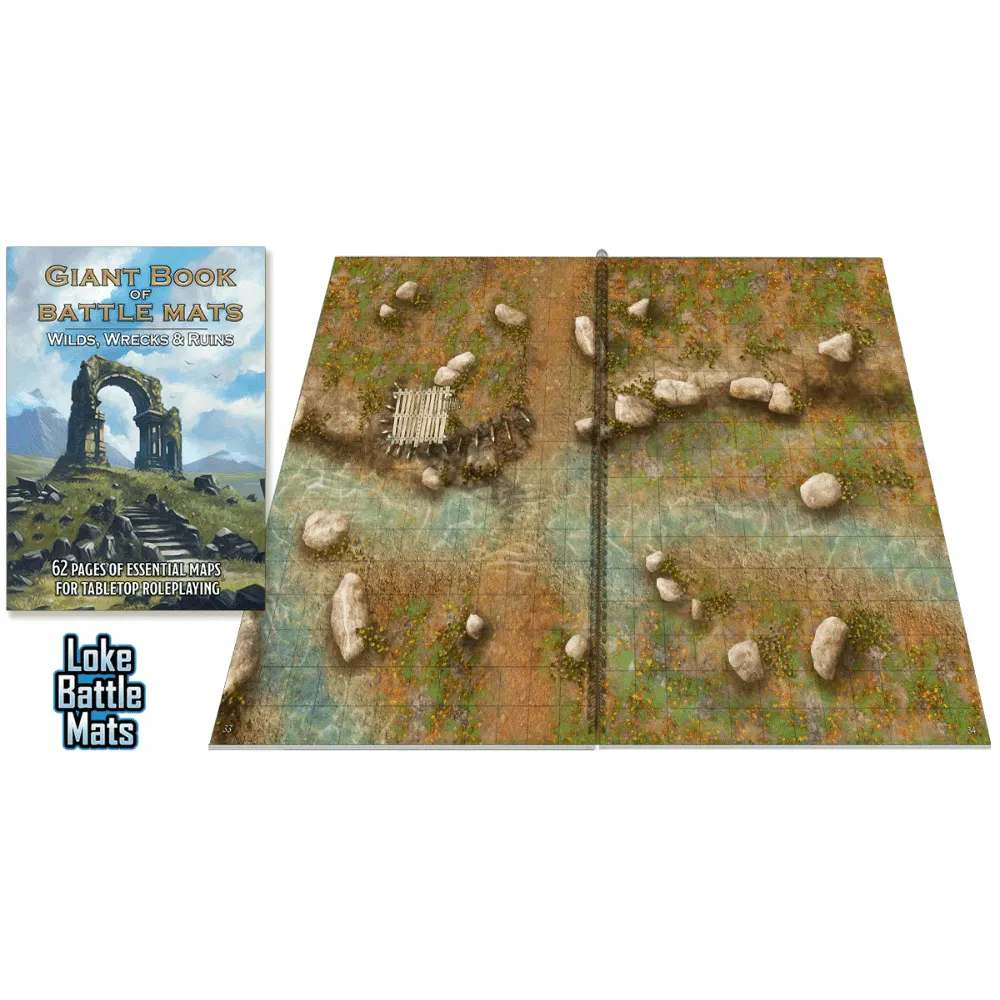 Giant Book of Battle Mats Wilds, Wrecks & Ruins