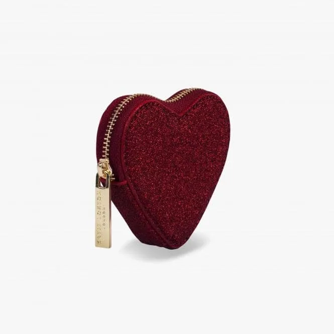 Glittery Heart Shape Coin Purse KLB410