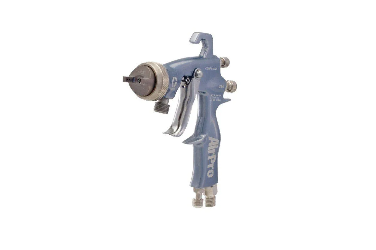 Graco AirPro Air Spray Pressure Feed Gun, Compliant, 0.055 inch (1.4 mm) Nozzle for General Metal Applications