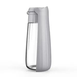 Grey Portable Dog Water Bottle - Leak-Proof Travel Pet Hydration Solution