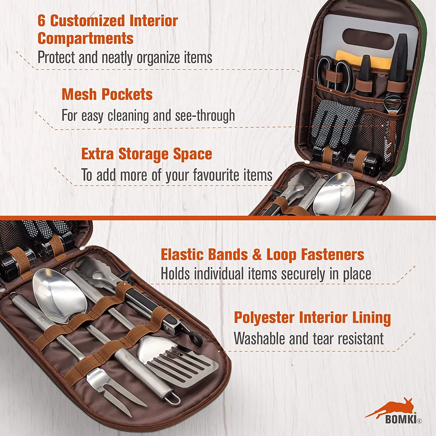 Grilling and Camping Cooking Utensils Set for The Outdoors BBQ