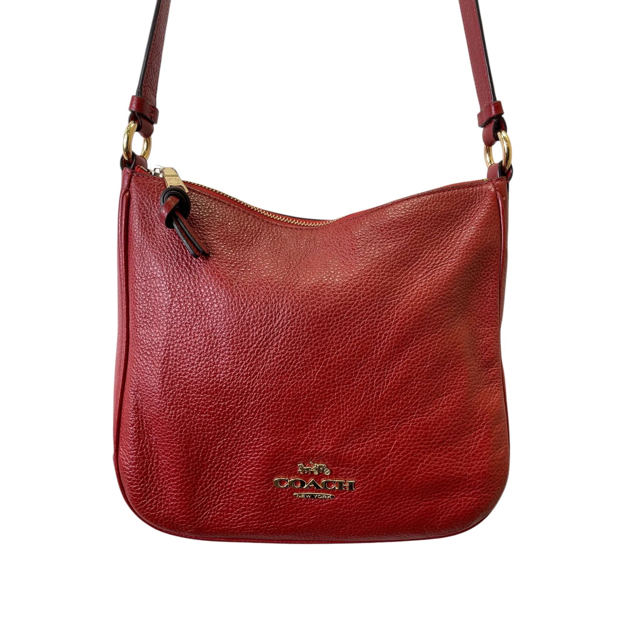 Handbag Designer By Coach In Red, Size:Medium