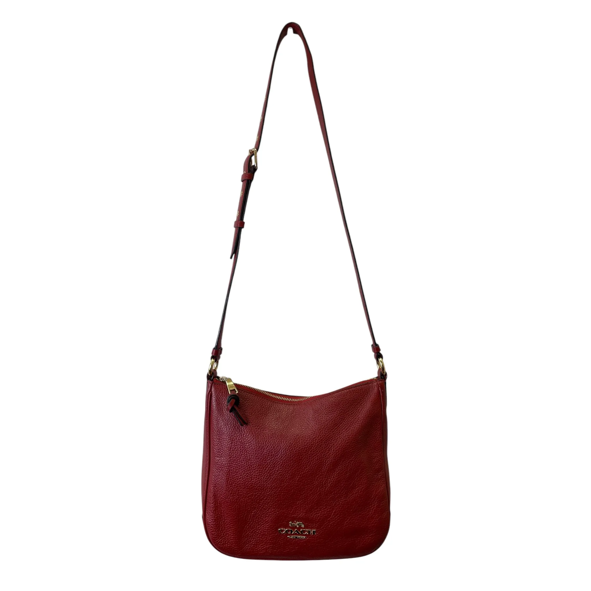 Handbag Designer By Coach In Red, Size:Medium