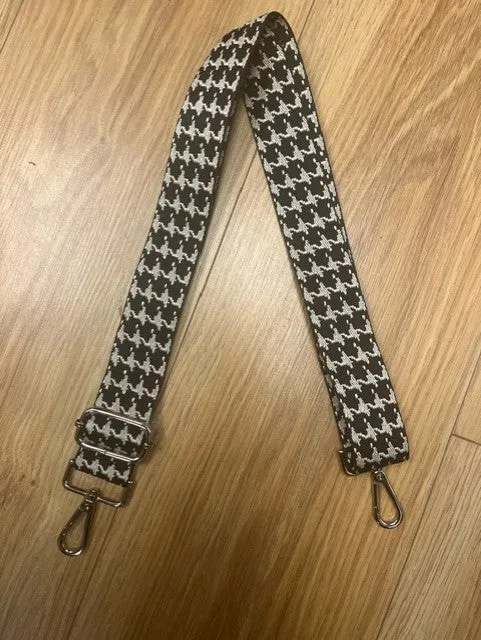 Handbag Strap - Black Lattice