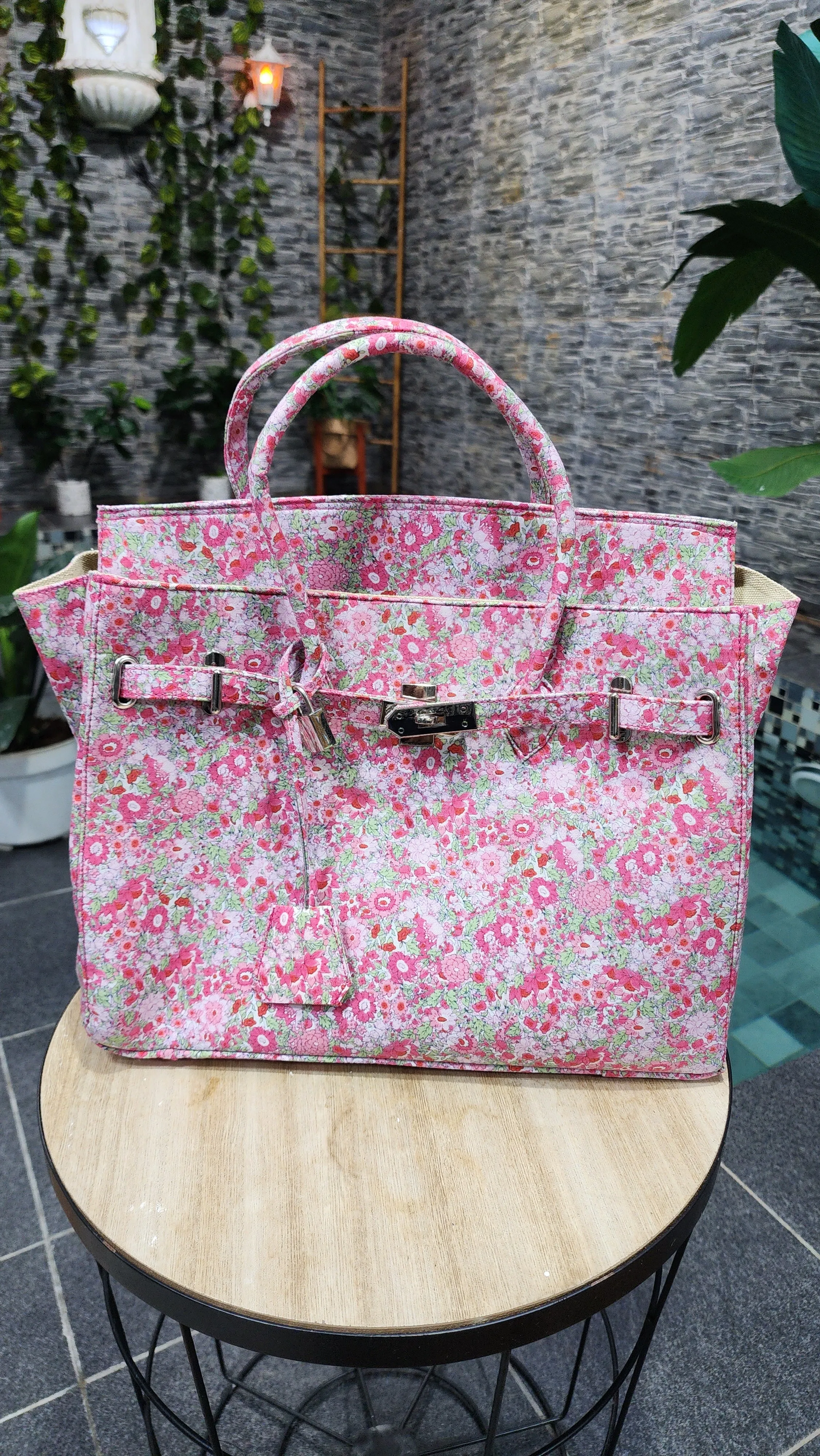 Handmade Cotton printed, Medium size (35cm)_Floral