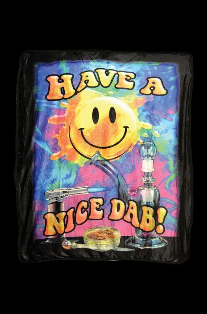 Have a Nice Dab Fleece Large Blanket