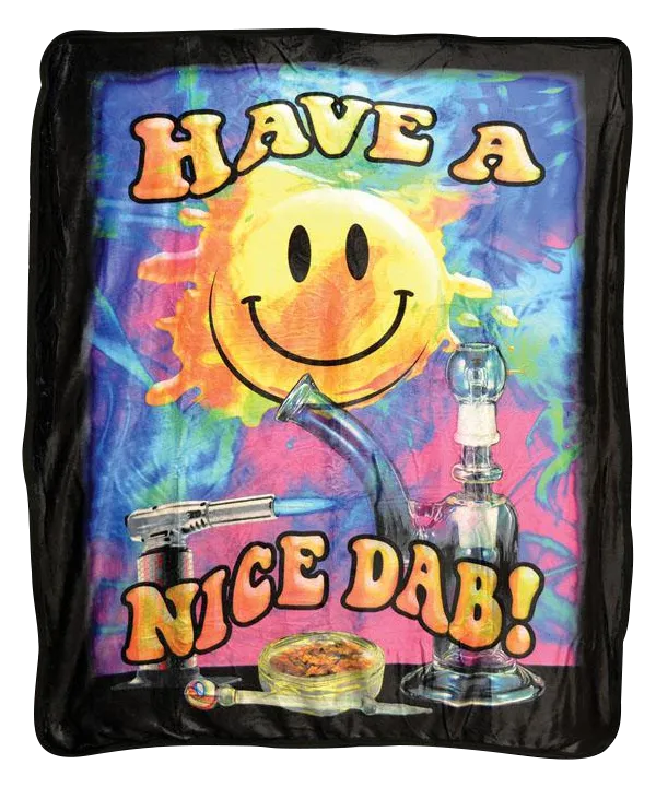 Have a Nice Dab Fleece Large Blanket