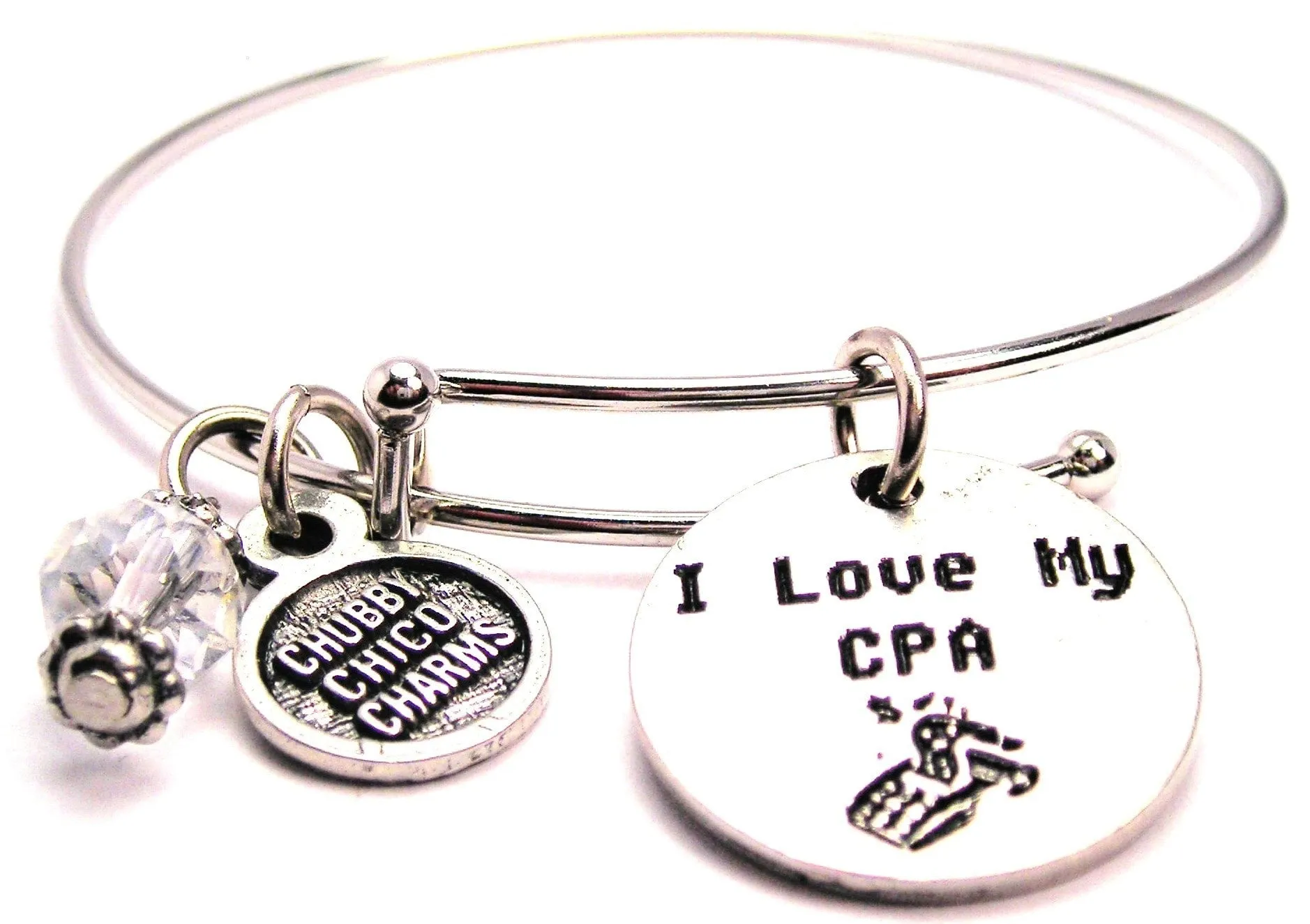 I Love My CPA Bangle Bracelet