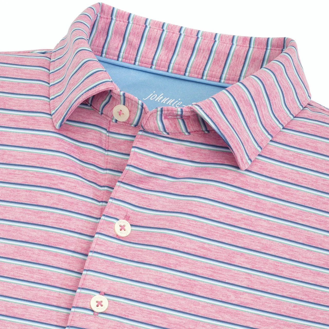 Johnnie-O Jett Performance Stripe Polo - Taffy