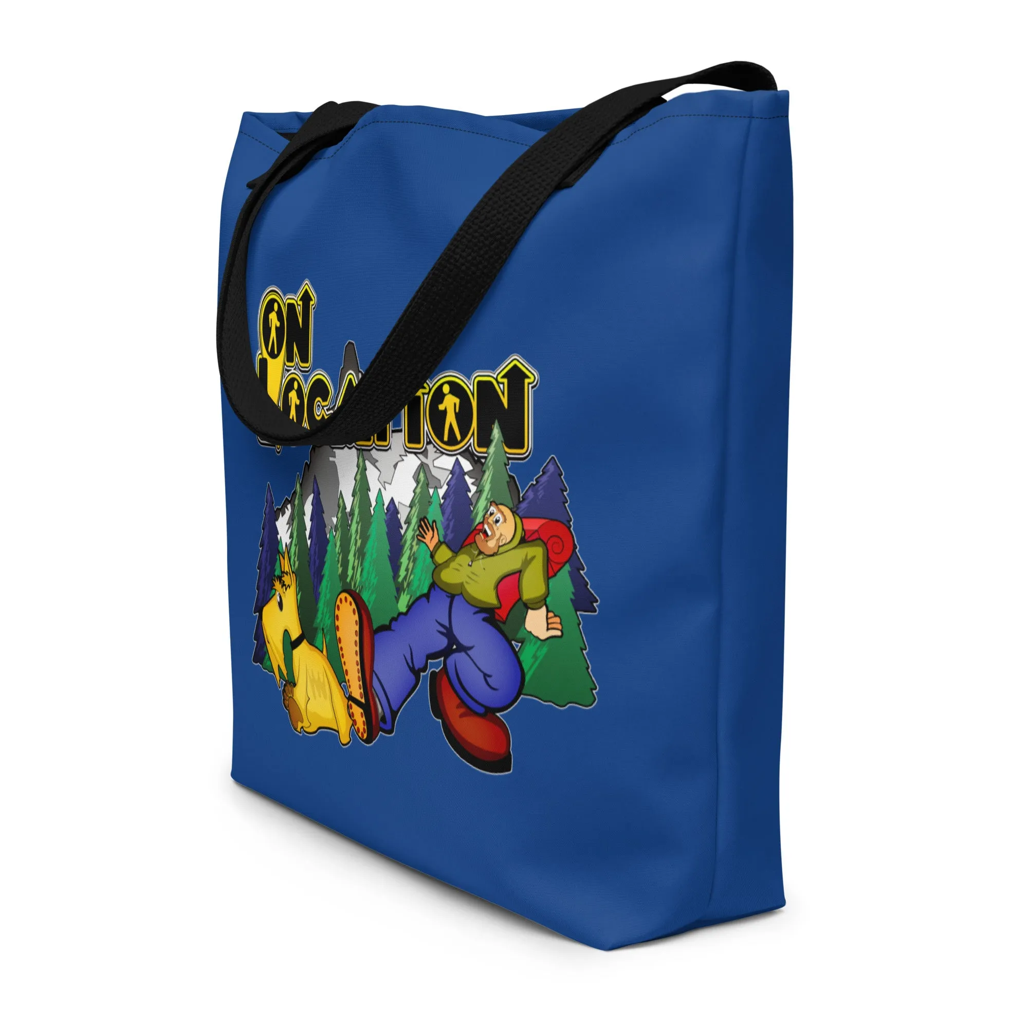 Keep on Hiking Beach Bag (dark blue)