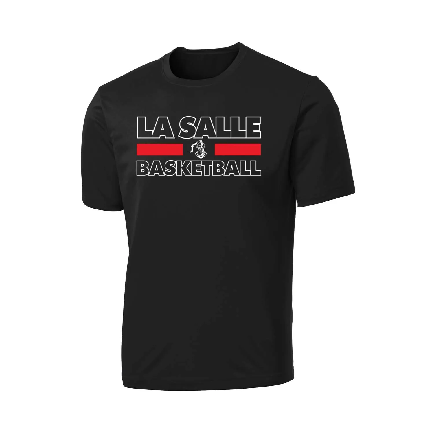 La Salle Basketball 2021 - Performance Tee - Youth/Adult (Black & Red)