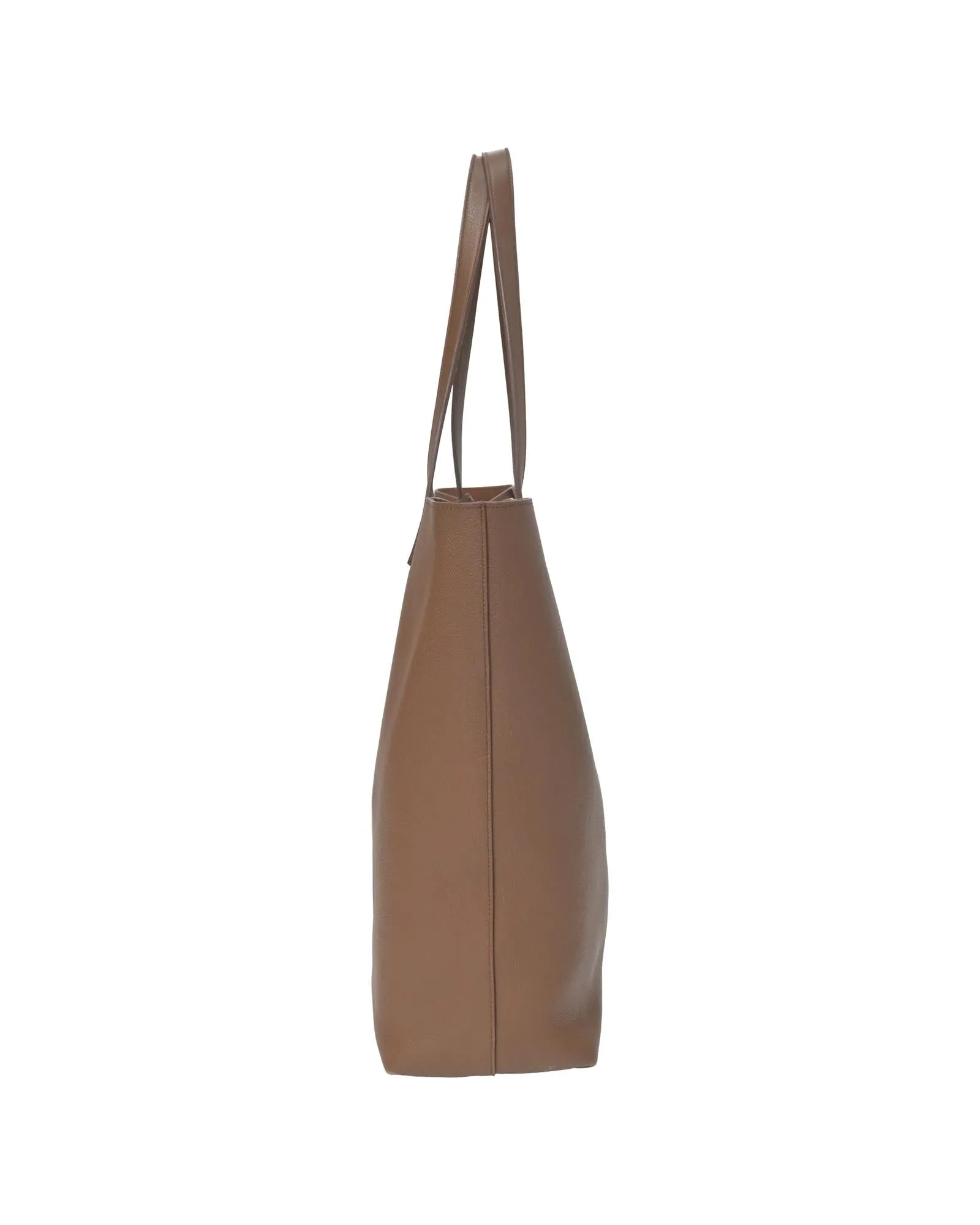 Leather N/S Shopping Tote Bag with Dust Bag