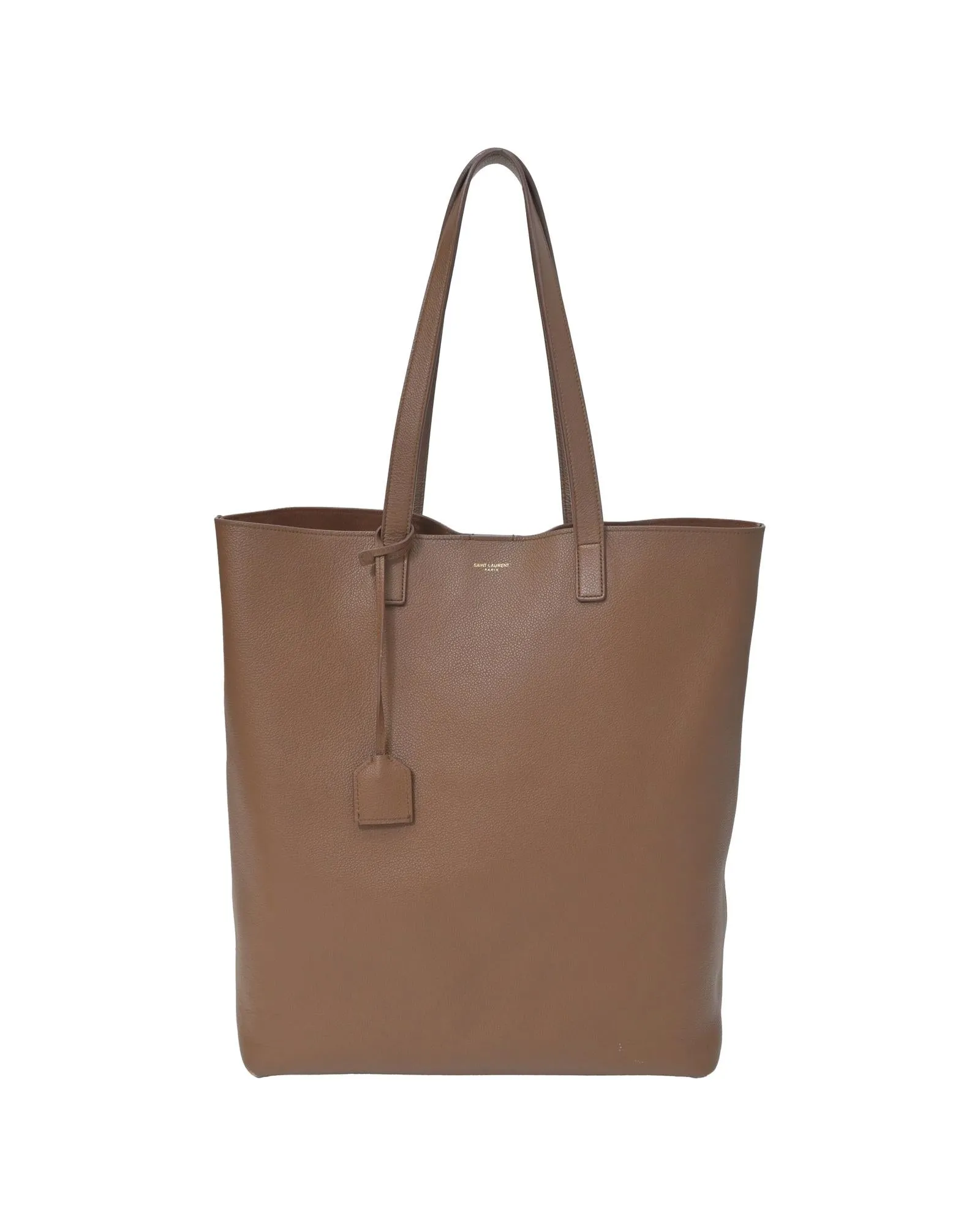 Leather N/S Shopping Tote Bag with Dust Bag