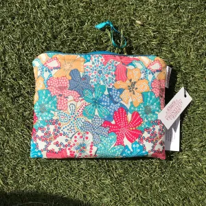 Liberty Mauvey Medium Flat Purse - Stylish and Compact with Vibrant Floral Print