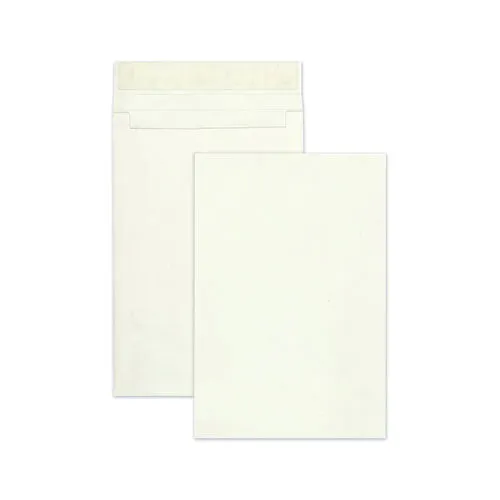 Lightweight 14 Lb Tyvek Open End Expansion Mailers, #15 1/2, Cheese Blade Flap, Redi-strip Closure, 12 X 16, White, 25/box