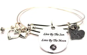 Live By The Sun Love By The Moon Expandable Bangle Bracelet Set