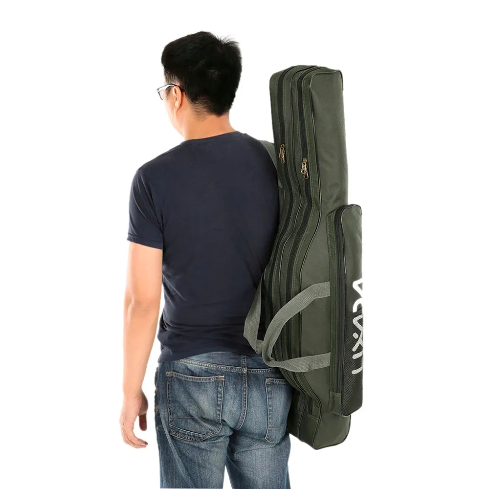 Lixada 210cm  Fishing Bag Portable Folding Fishing Rod Reel Bag Fishing Pole Gear Tackle Tool Carry Bag Storage Bag Organizer