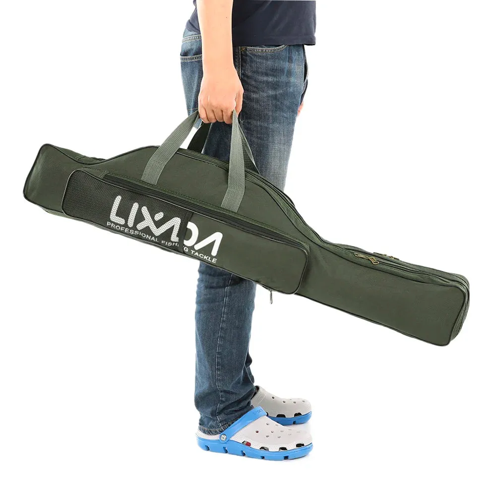 Lixada 210cm  Fishing Bag Portable Folding Fishing Rod Reel Bag Fishing Pole Gear Tackle Tool Carry Bag Storage Bag Organizer