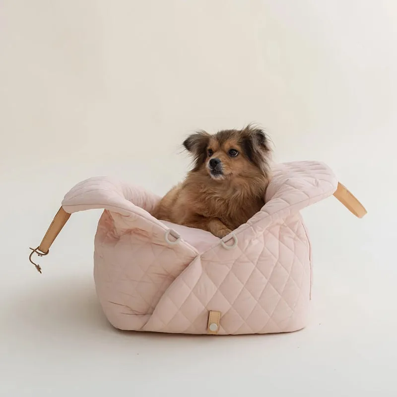 Luxury Pet Dog Carrier Bag | Cat Tote Bag | Travel Safety Dog Car Seat | Detachable Pet Bed Nest | Dog Accessories | Pet Booster