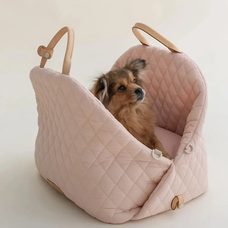 Luxury Pet Dog Carrier Bag | Cat Tote Bag | Travel Safety Dog Car Seat | Detachable Pet Bed Nest | Dog Accessories | Pet Booster