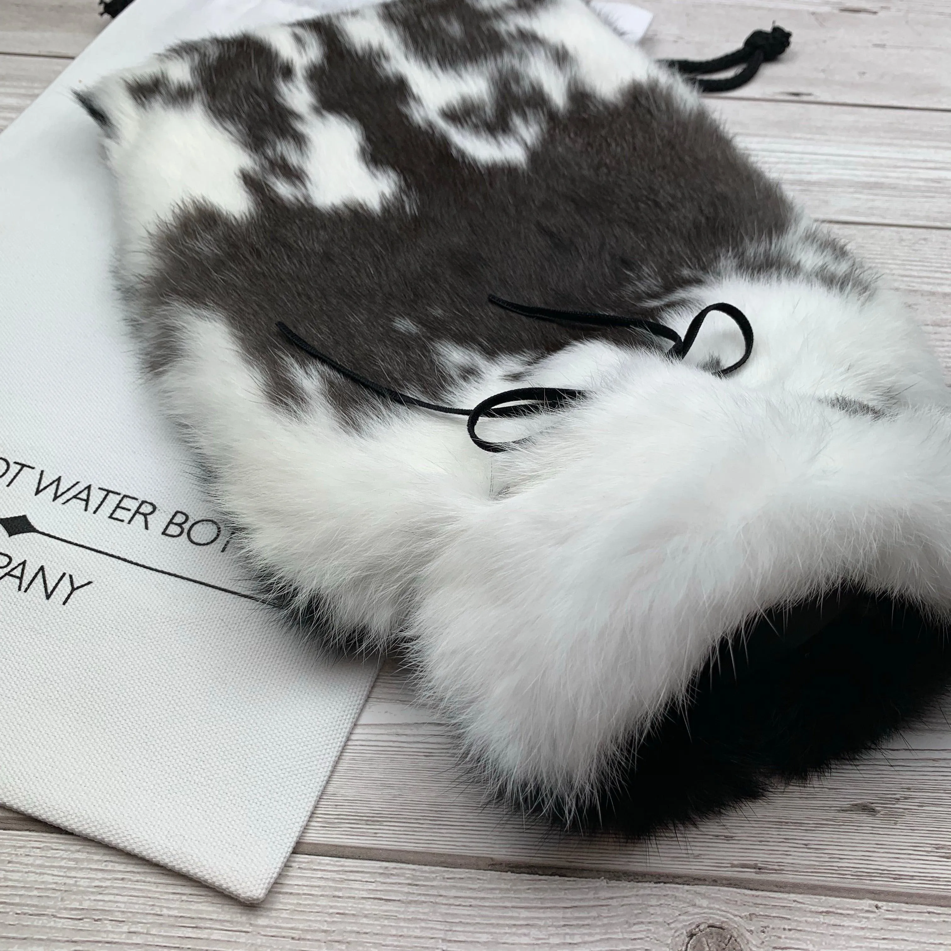 Luxury Real Fur Hot Water Bottle | So pretty | Bottle #173