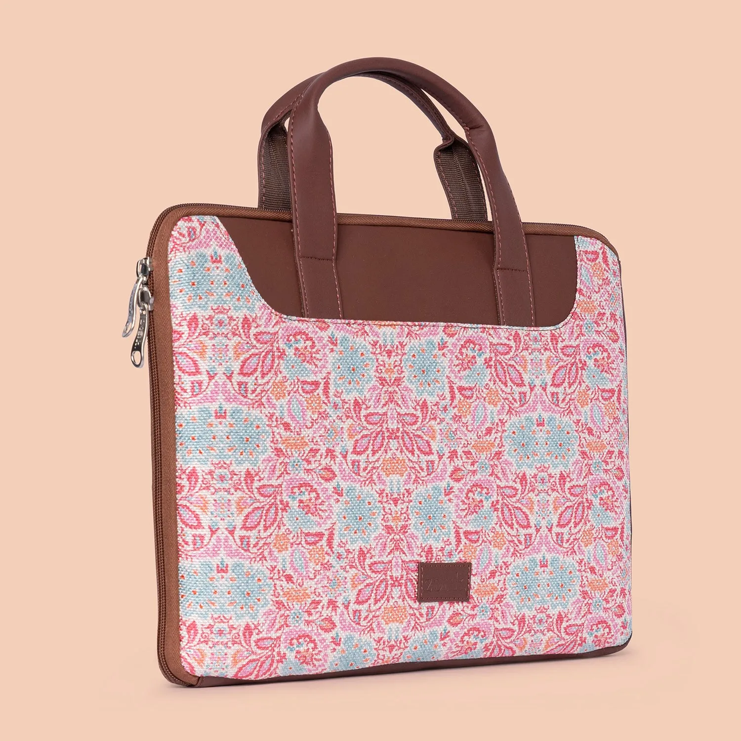 Mangalore Blossoms L-Zippered Laptop Sleeve