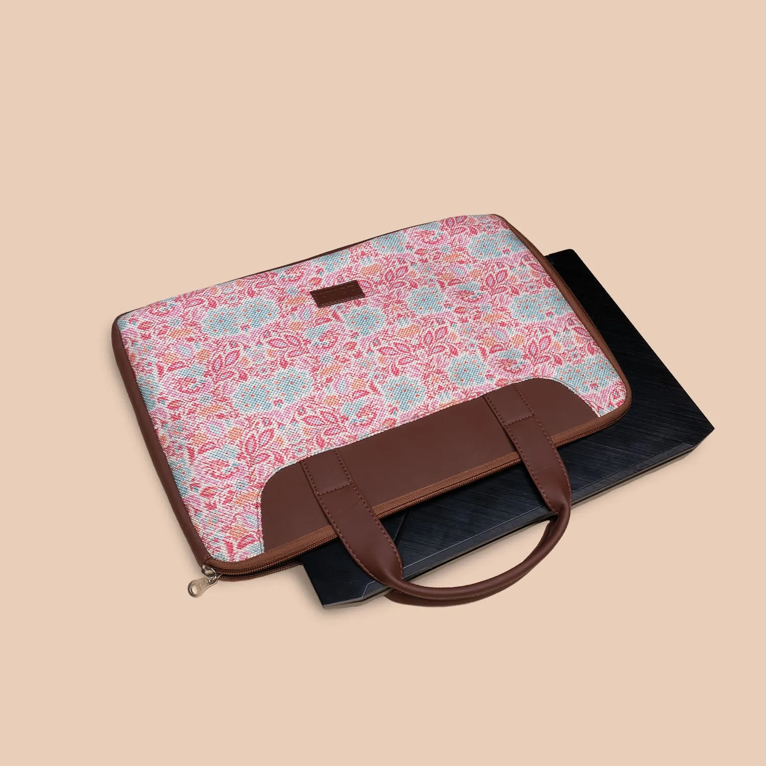 Mangalore Blossoms L-Zippered Laptop Sleeve