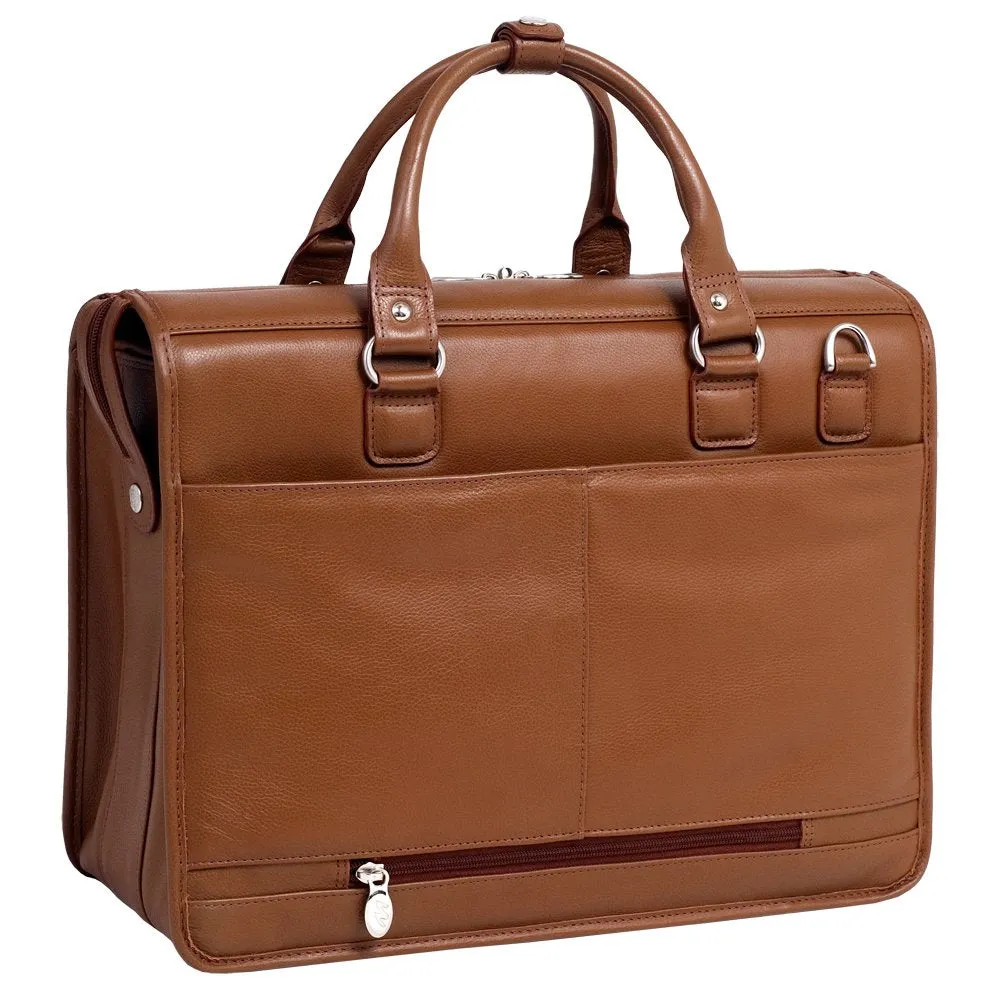 McKlein USA Gresham 15.6" Leather Litigator Laptop Briefcase