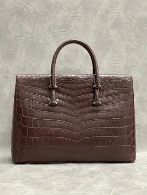 Men's Genuine Crocodile Leather Briefcase