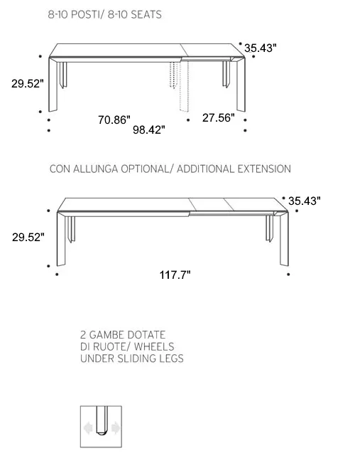 Metro Expandable Table