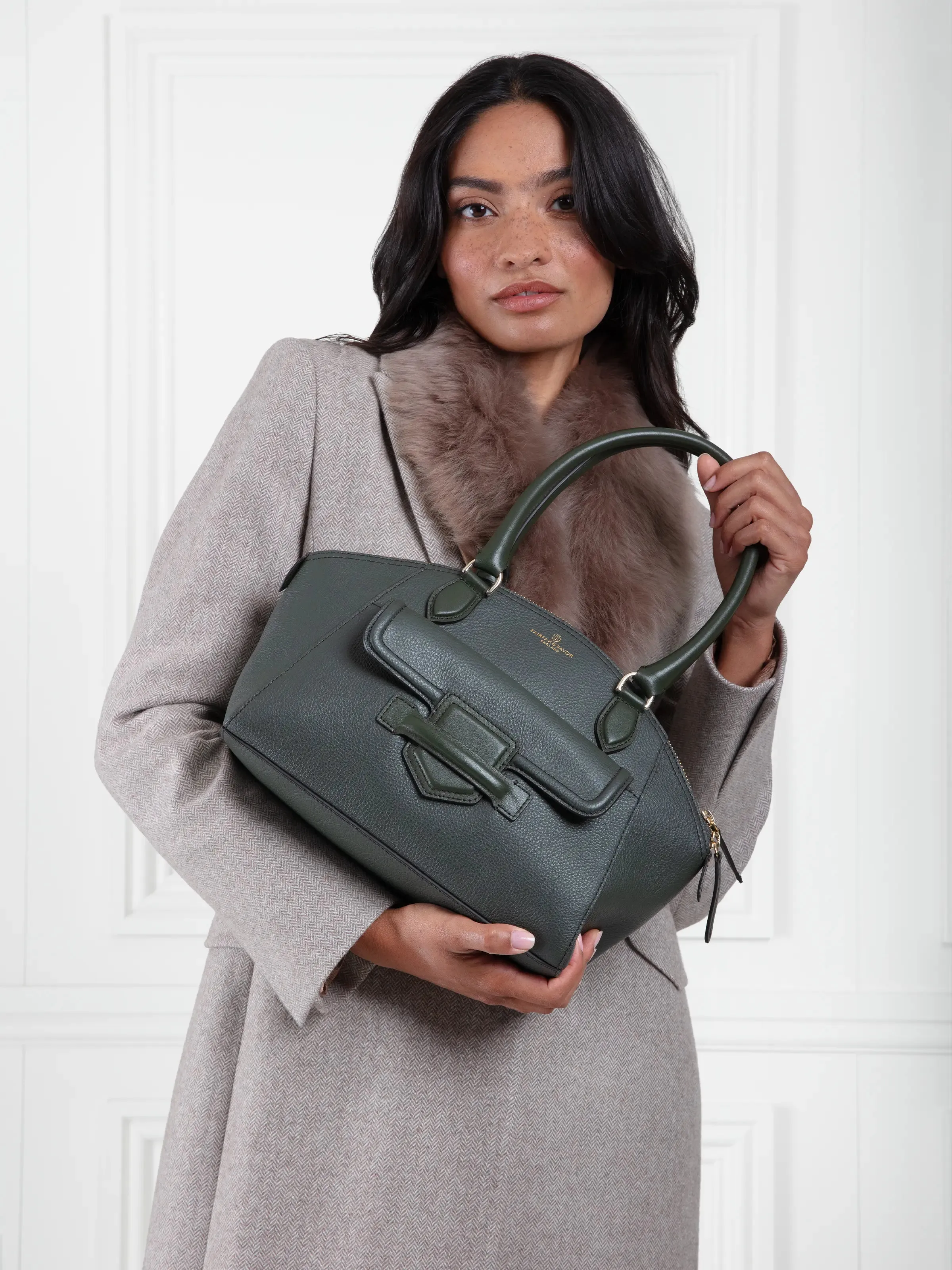 Mini Massingham Handbag - Moss Green Leather