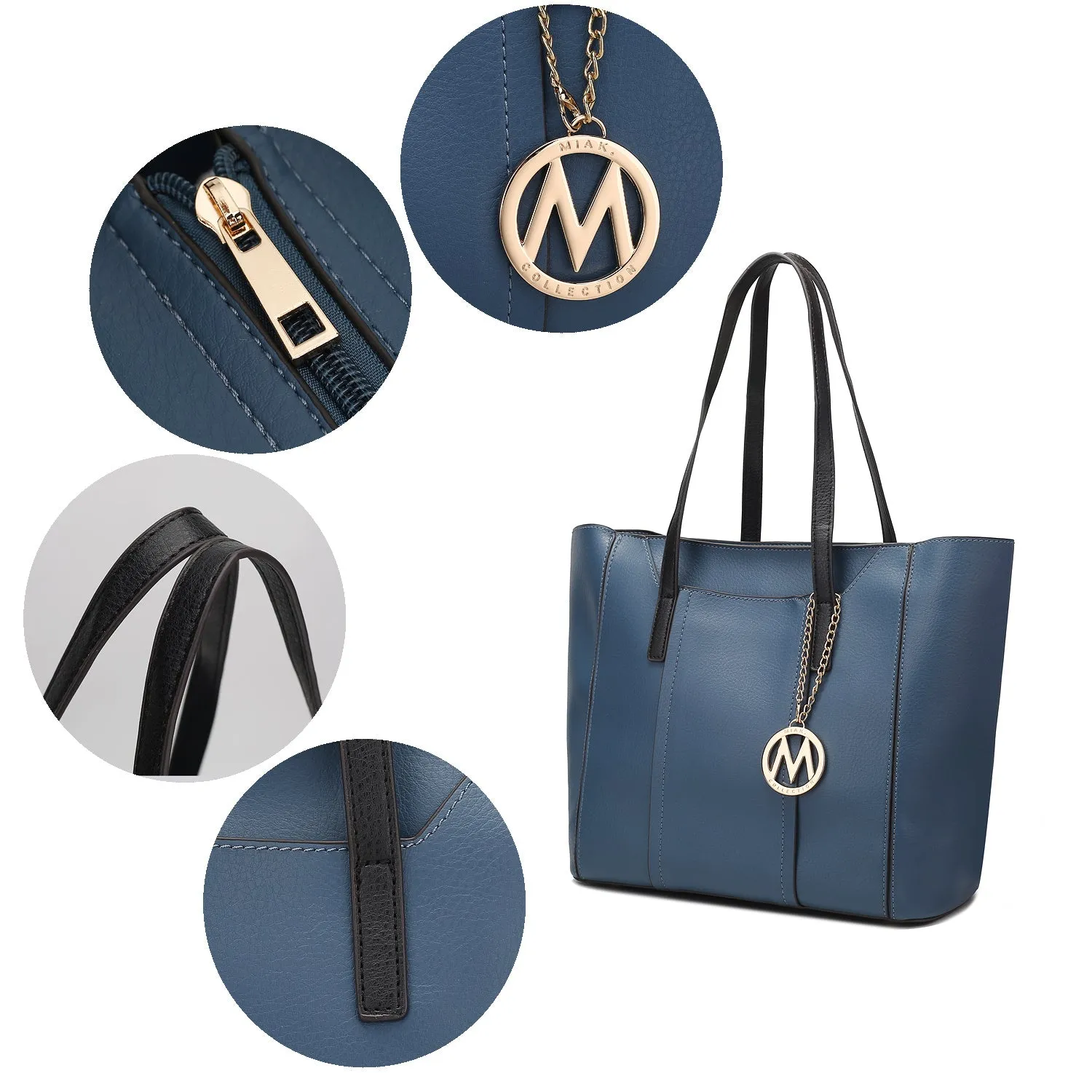 MKF Collection Dinah Light Weight Tote Handbag with Wallet by Mia K