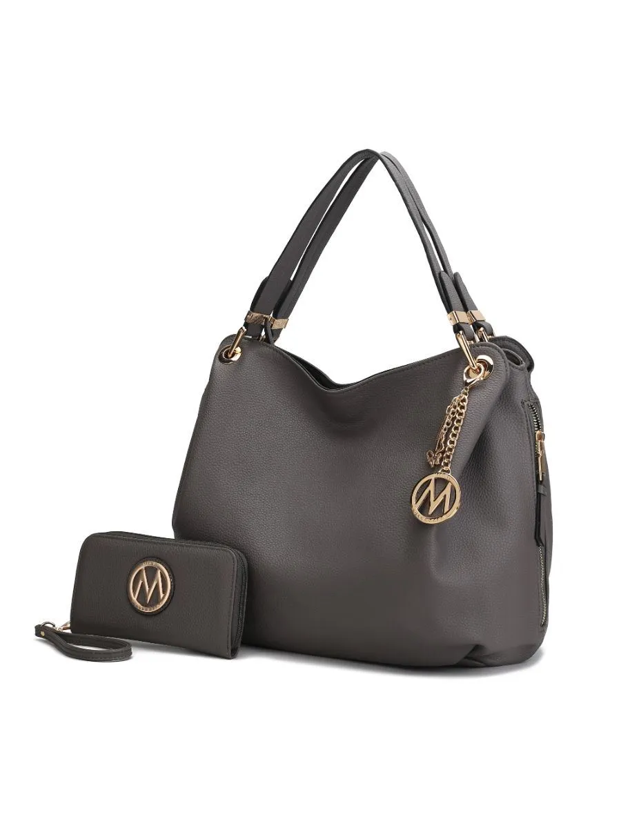 MKF Collection Fabienne Hobo Bag with Wallet by Mia k