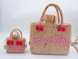 Mommy and me bags (bow-red)