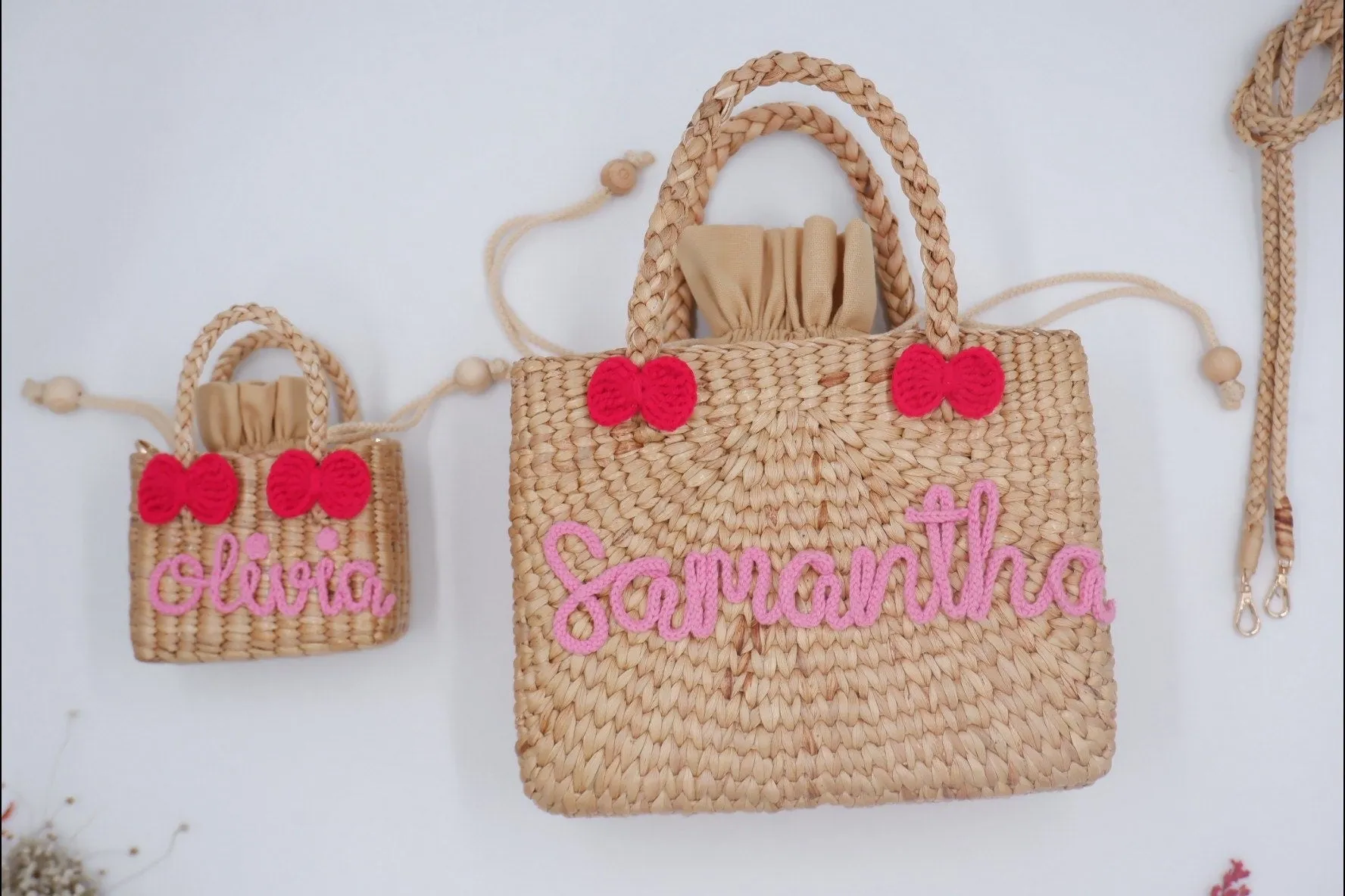 Mommy and me bags (bow-red)