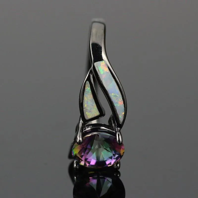 Mystic Topaz & Fire Opal Ring