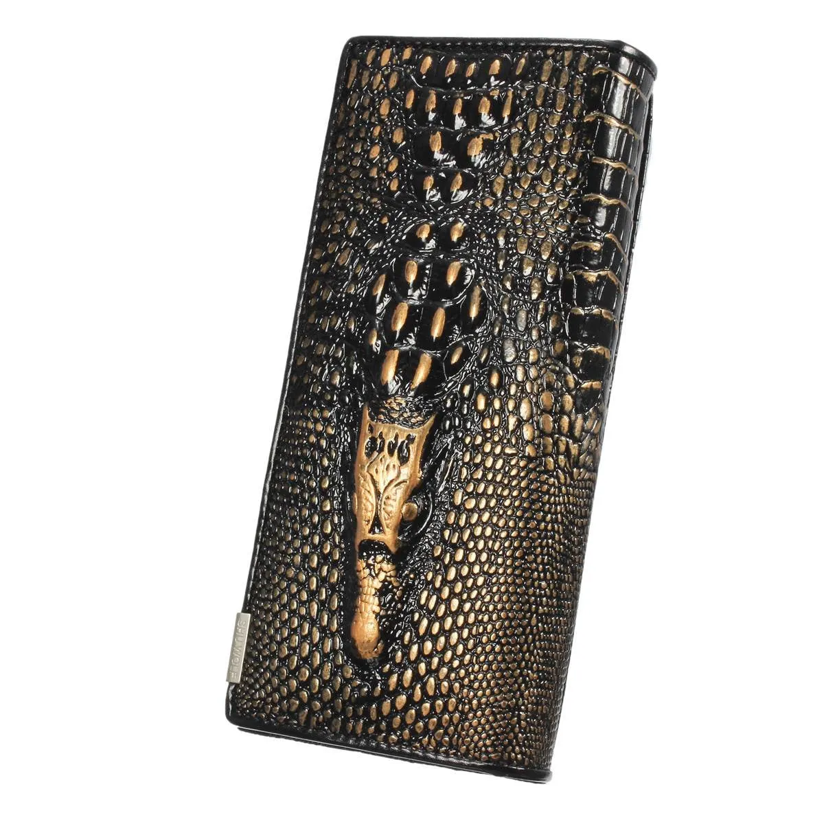 New Arrival 3D Crocodile Grain Women Long Wallets Genuine Leather Embossed Design Draw-out Type Female Wallet Clutch Purses Carteira