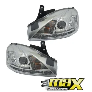 Opel Corsa C Utility Chrome LED Headlights