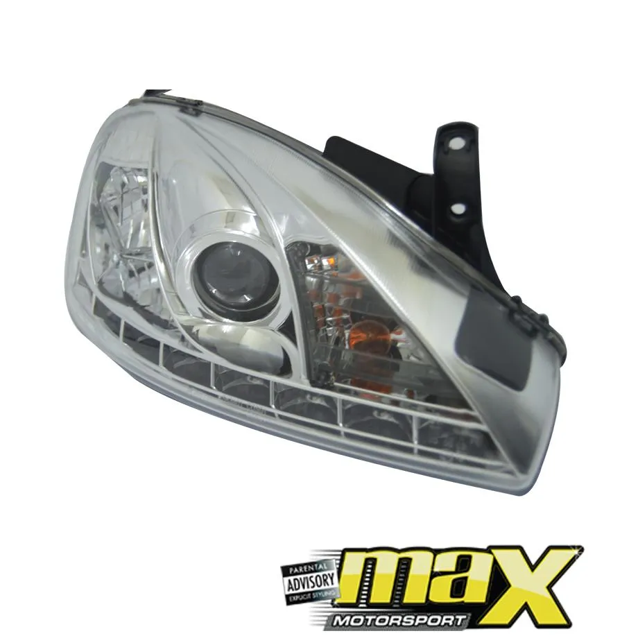 Opel Corsa C Utility Chrome LED Headlights