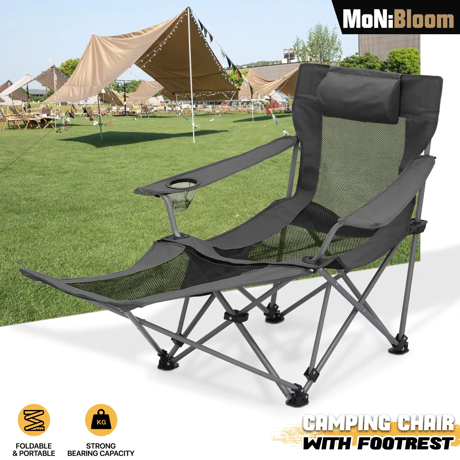 Outdoor Camping Chairs - Steel Tube - Oxford Fabric