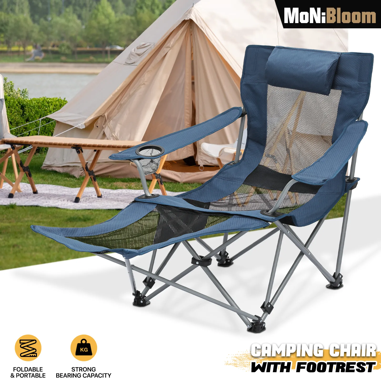 Outdoor Camping Chairs - Steel Tube - Oxford Fabric