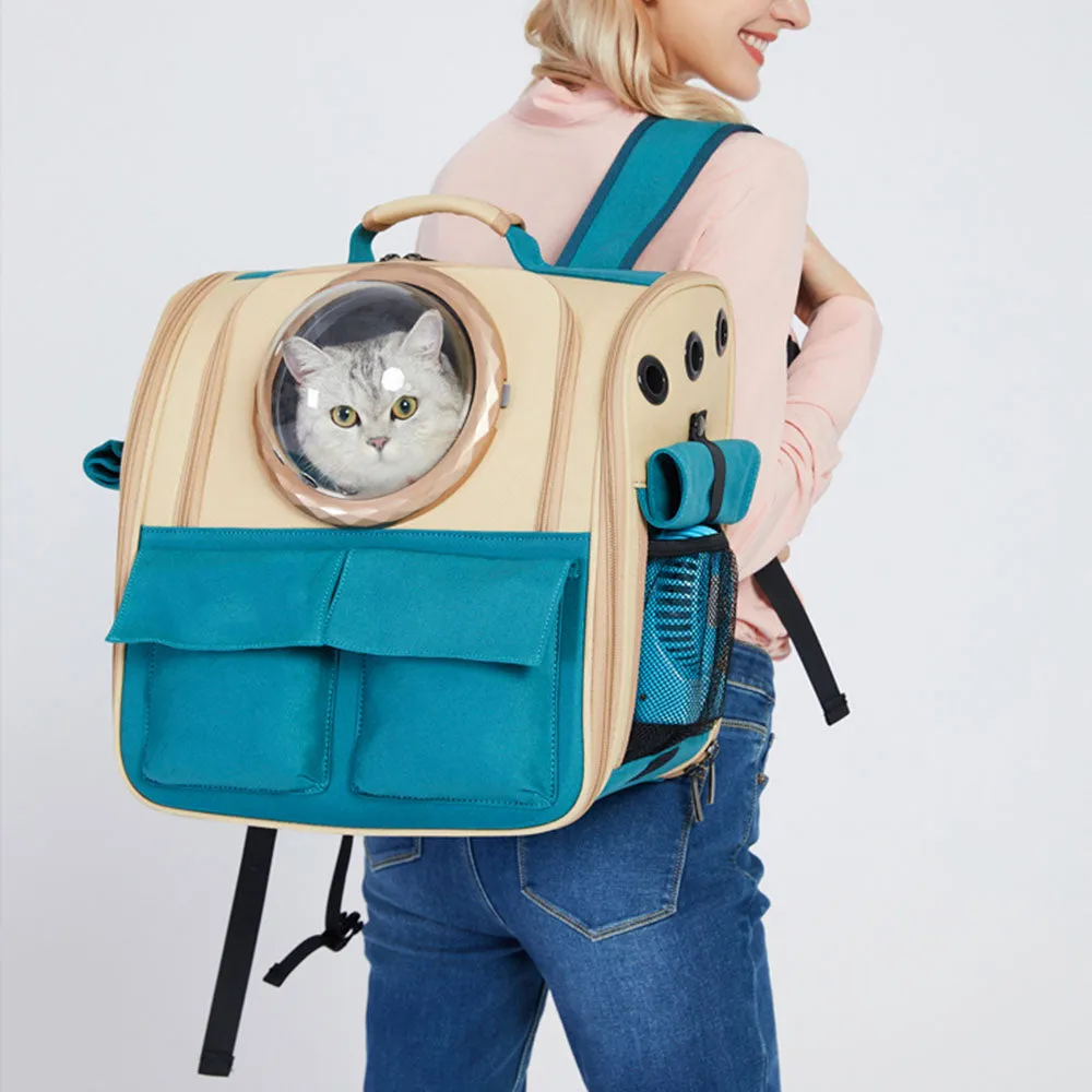 PAWS ASIA Suppliers Hot Sell Outdoor Travel Transport Large Cat Carrier Backpack Pet Bag