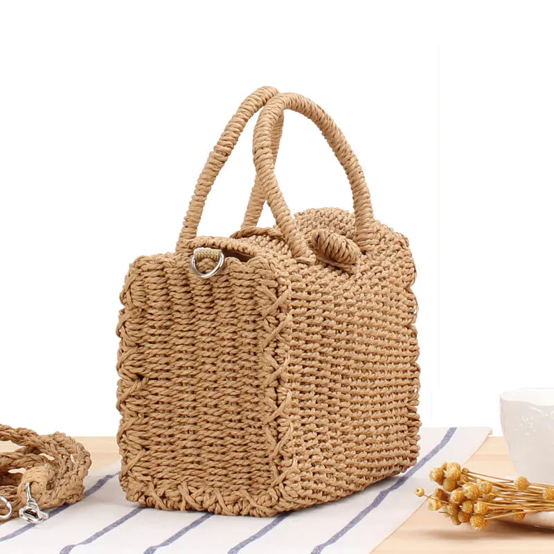 Paziye Hand Carry Woven Crossbody Bag