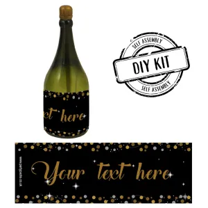 Personalised Champagne Bubbles - Birthday Sparkle Gold - Pack of 16